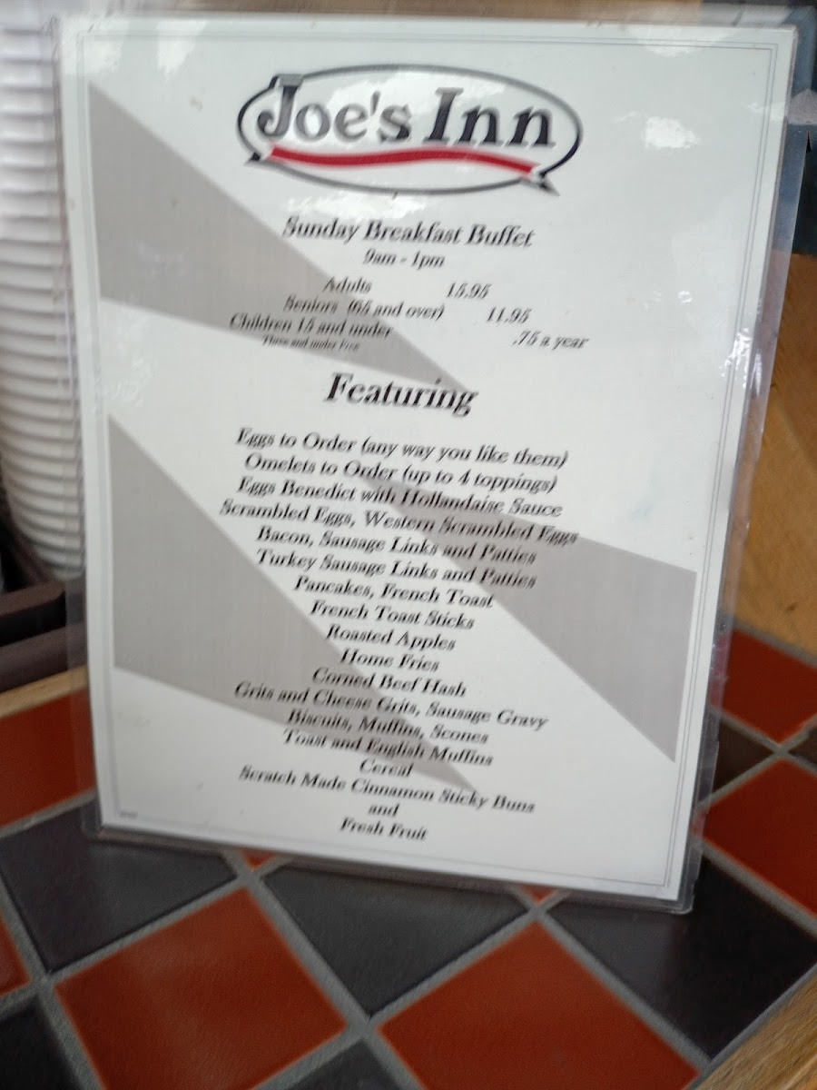 Joe's Inn Bon Air Menu - Image 5