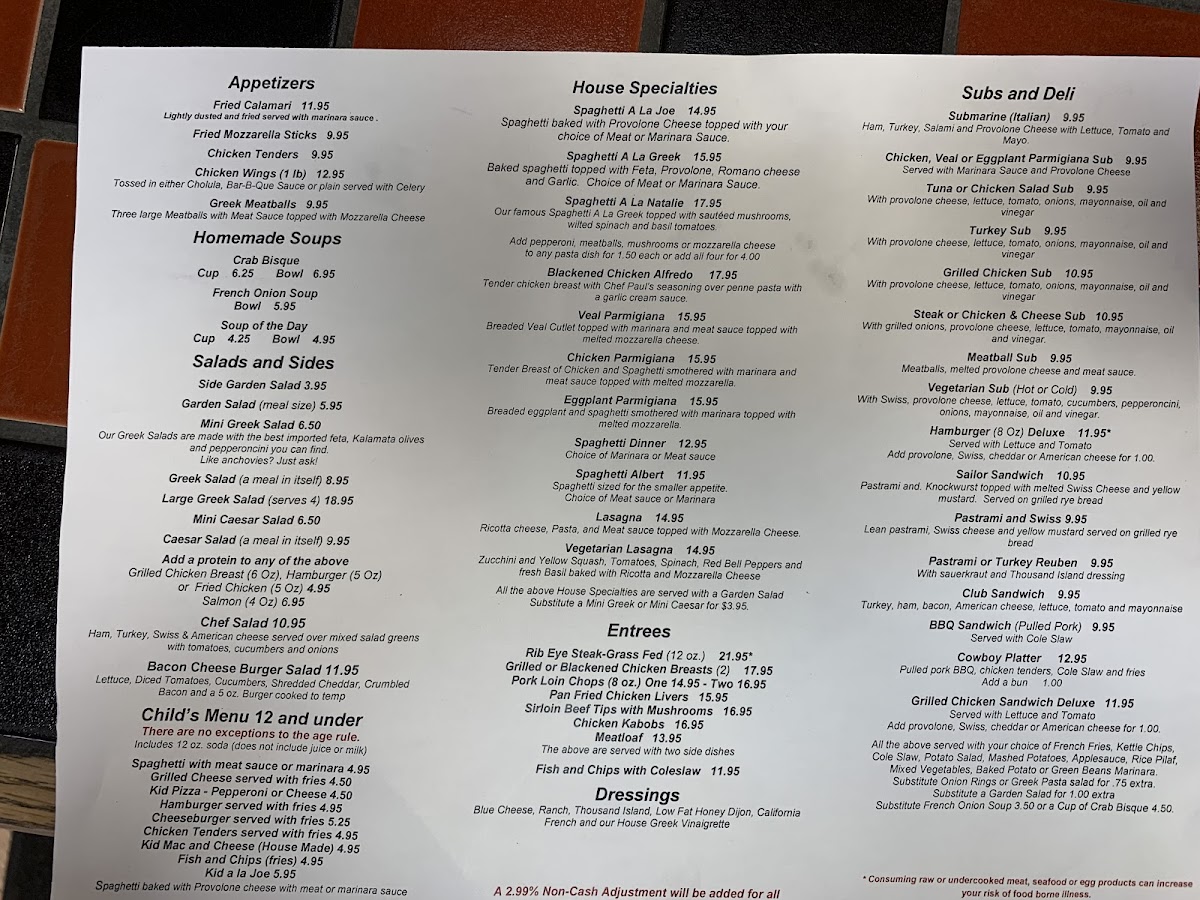 Joe's Inn Bon Air Menu - Image 6